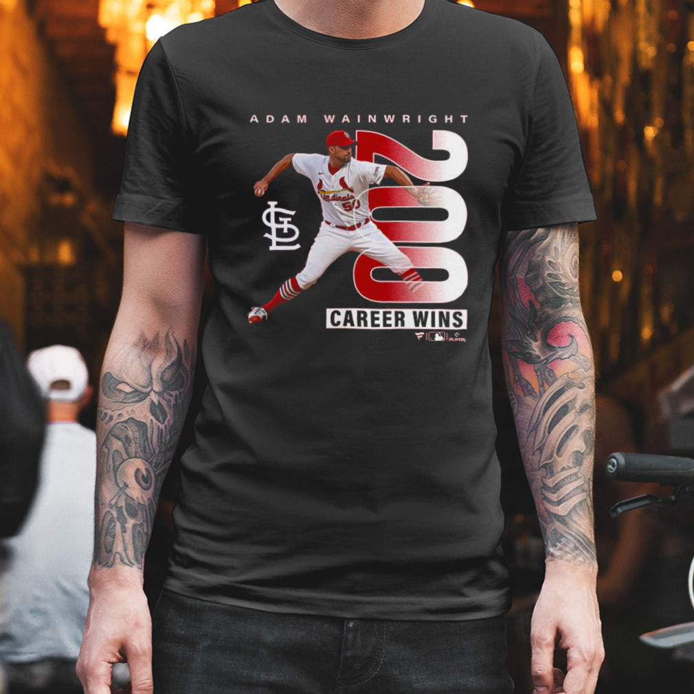 Adam Wainwright St Louis Cardinals Fanatics Branded 200th Career Win T-shirt