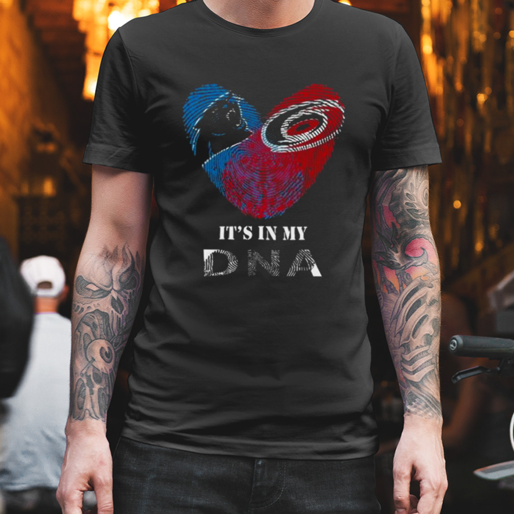 Carolina Panthers And Carolina Hurricanes Heart It’s In My DNA 2023 Shirt