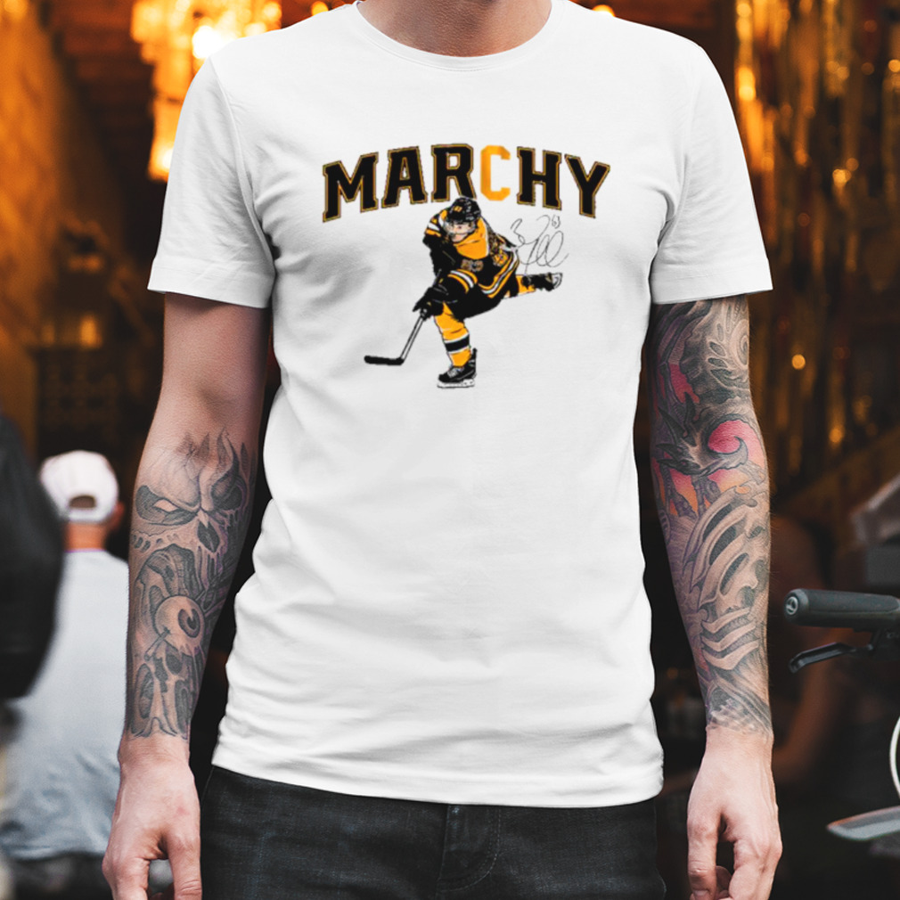 Brad Marchand Captain Marchy Hockey Signature Shirt