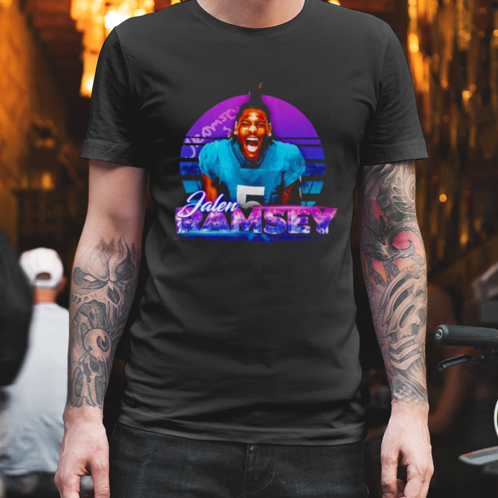 Jalen Ramsey Miami Neon football shirt
