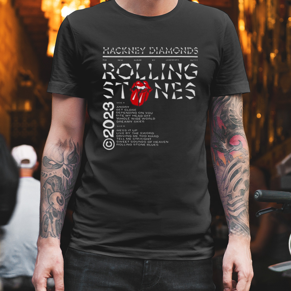 Hackney Diamonds Tracklist 2023 The Rolling Stones Two Sides Fan Gifts Shirt