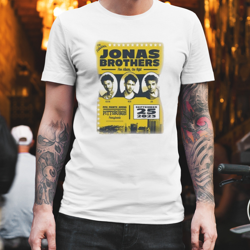 Jonas Brothers September 25 2023 Pittsburgh shirt