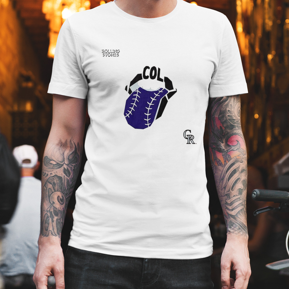 The Rolling Stones x Colorado Rockies MLB Hackey Diamonds Limited Edition  Vinyl Collection Collab T Shirt
