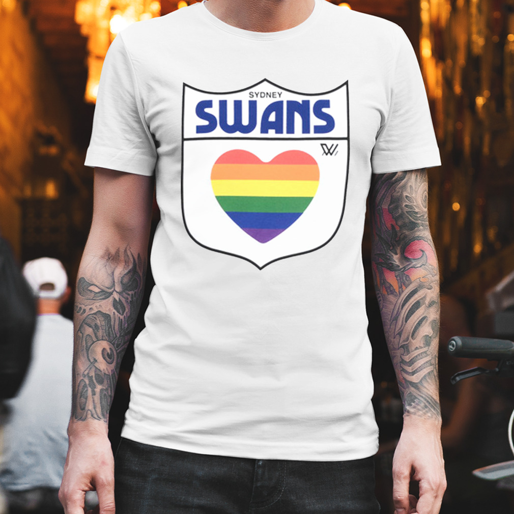 Sydney swans 2023 aflw adults pride shirt