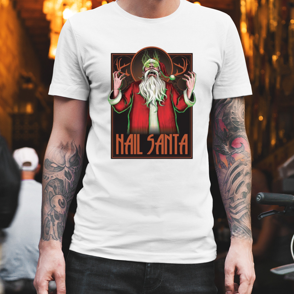 Hail Santa Punk Style Rock shirt