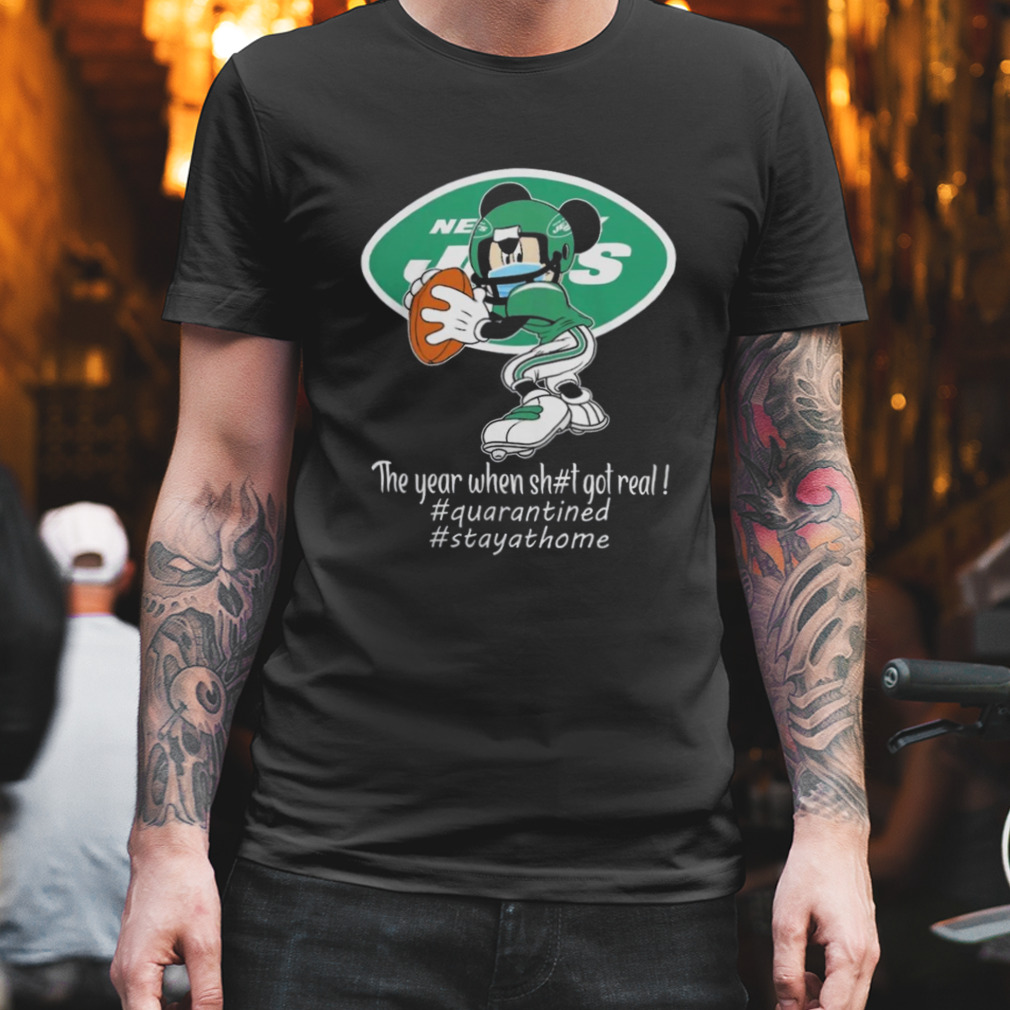 Mickey Mouse x New York Jets The Year When Sh#t Got Real Logo Shirt