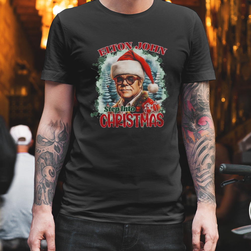 Elton John Step Into Christmas Signature T-shirt
