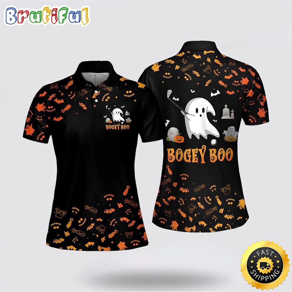 Bogey Boo Halloween Golf Polo Shirt For Women