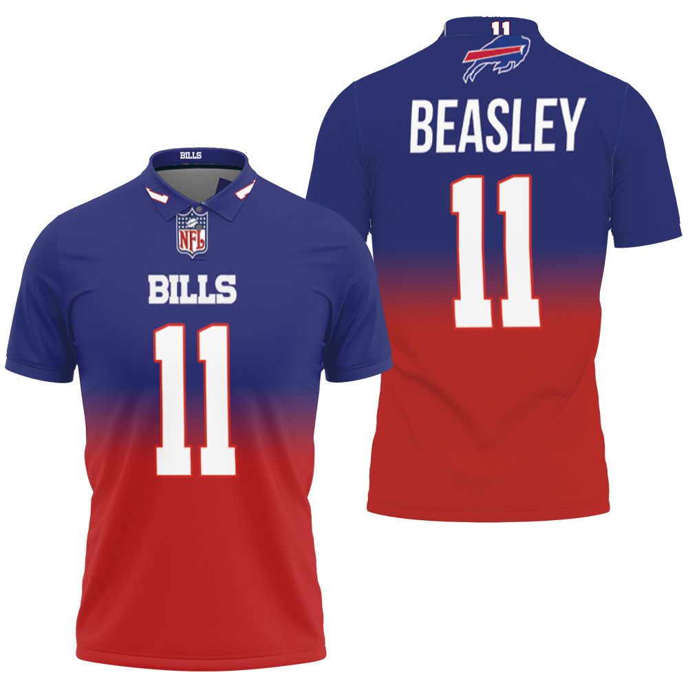 Cole Beasley #11 Buffalo Bills Great Player Nfl American Football Team Royal Color Crash 3d Designed Allover Gift For Bills Fans Polo Shirt