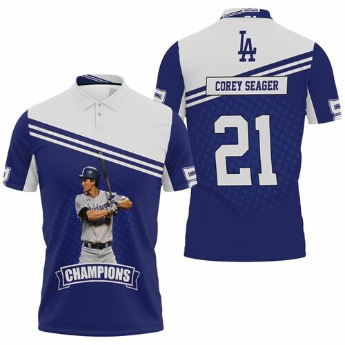 Corey Seager 5 Los Angeles Dodgers Polo Shirt Model A5990 All Over Print Shirt 3d T-shirt
