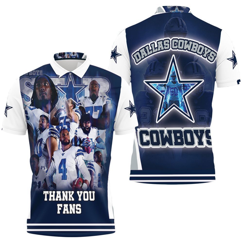 Dallas Cowboy Super Nfc East Division Champions Super Bowl 2021 Thank You Fans 3d Polo Shirt Jersey All Over Print Shirt 3d T-shirt