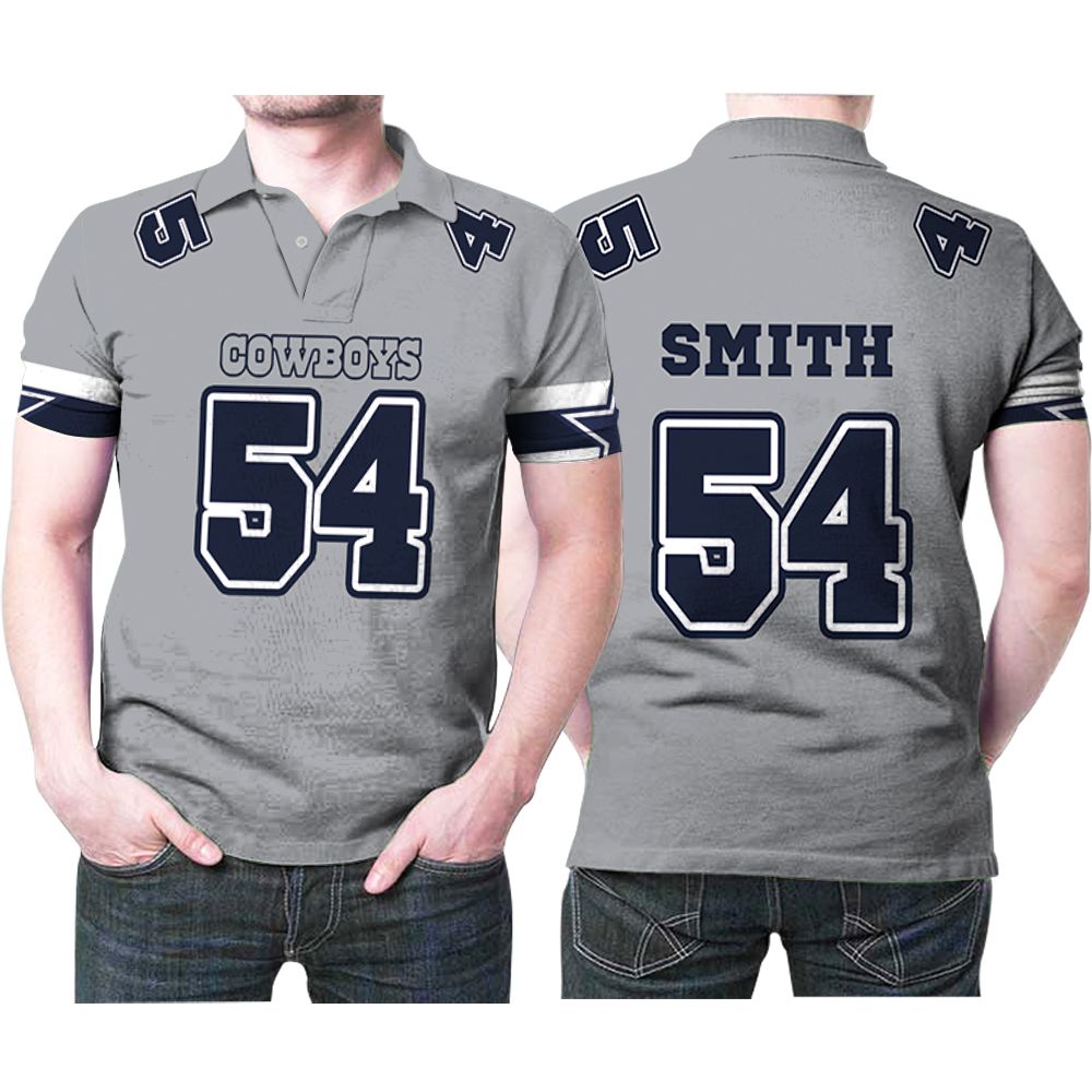 Dallas Cowboys Jaylon Smith 54 Great Player Nfl American Football Team Jersey Style Gift For Cowboys Fans Smith Lovers Polo Shirt