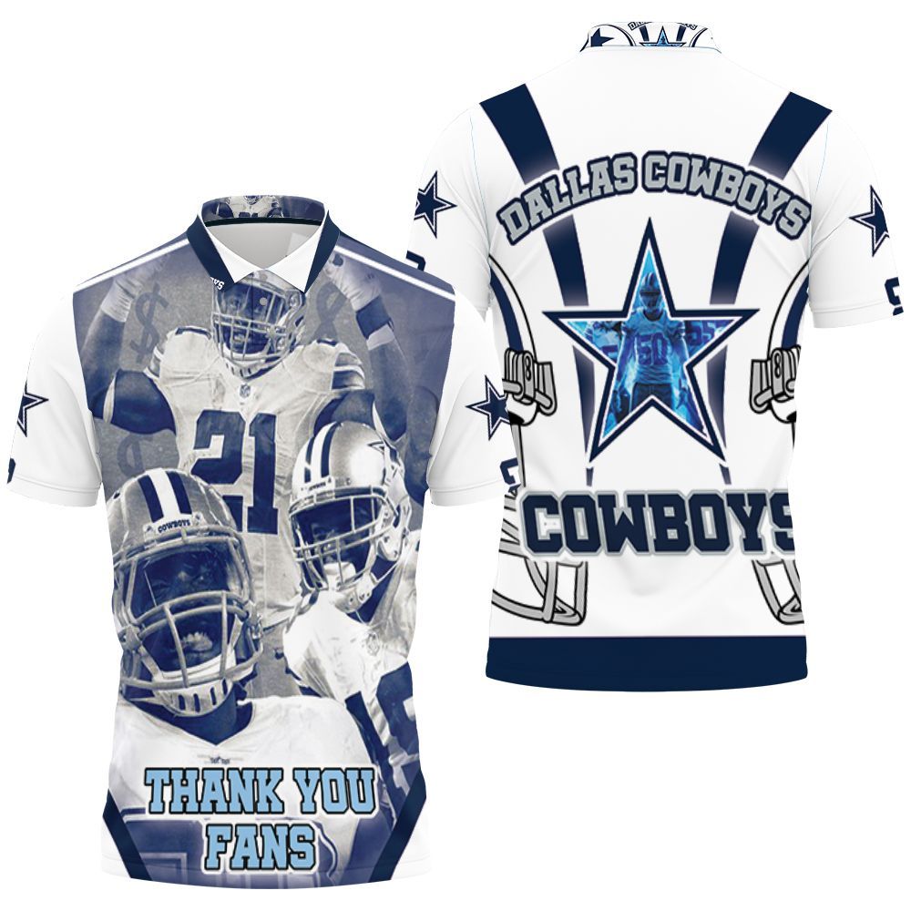 Dallas Cowboys Nfc East Division Champions Super Bowl 2021 Thank You Fans Polo Shirt All Over Print Shirt 3d T-shirt