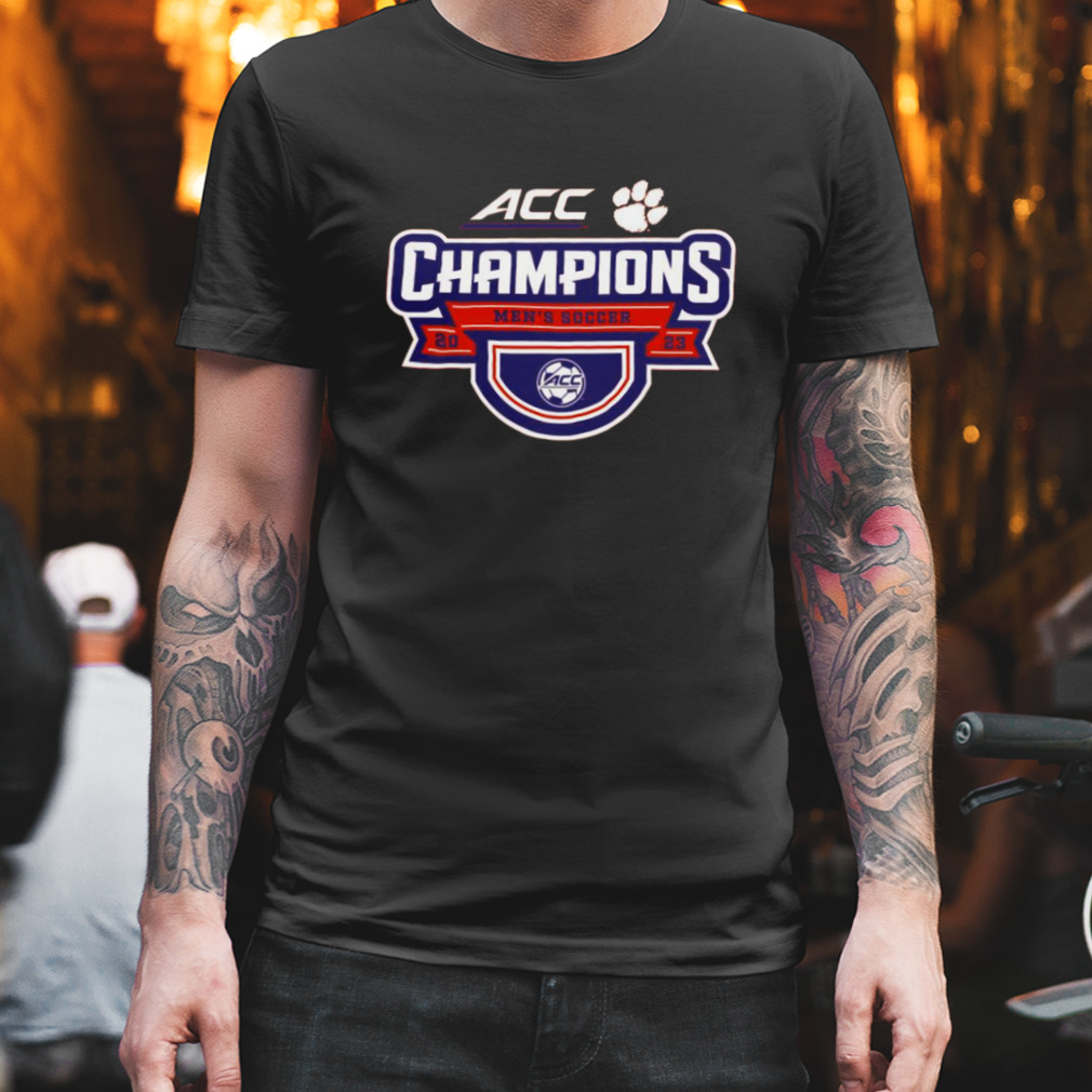 Clemson Tigers 2023 ACC Men’s Soccer Conference Tournament Champions Locker Room T-Shirt