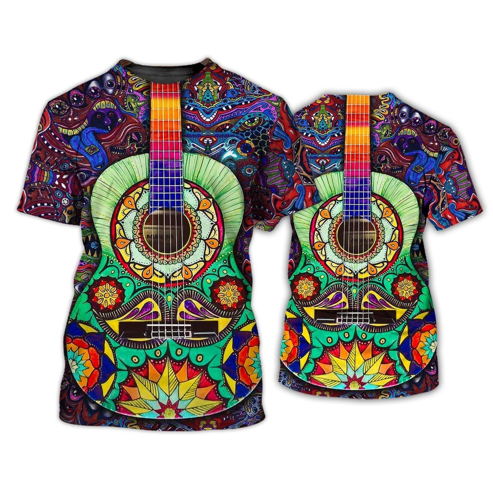 Hippie Classic Guitar Hawaiian Shirt