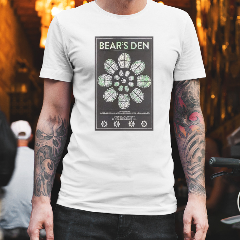 Bear’s Den concert at Union Chapel London England November 28-2023 Tour poster shirt