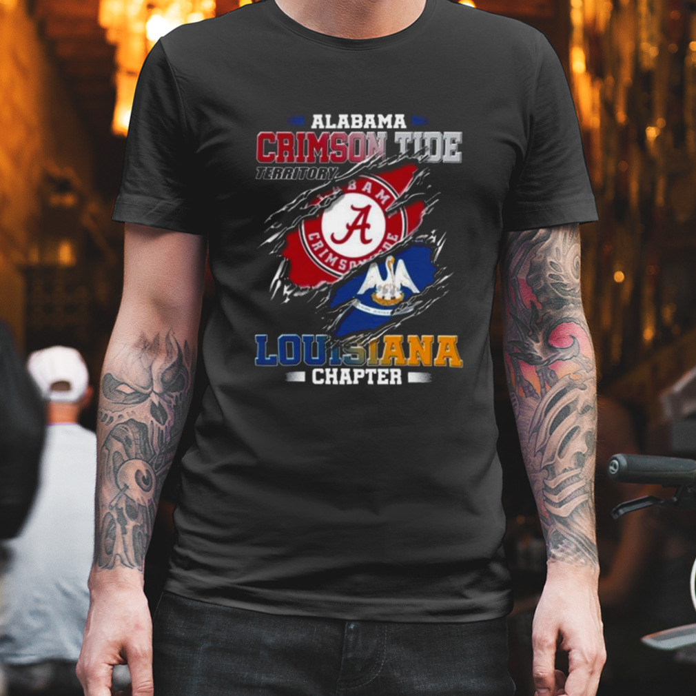 Blood Inside Me Alabama Crimson Tide Territory Louisiana Chapter 2023 shirt