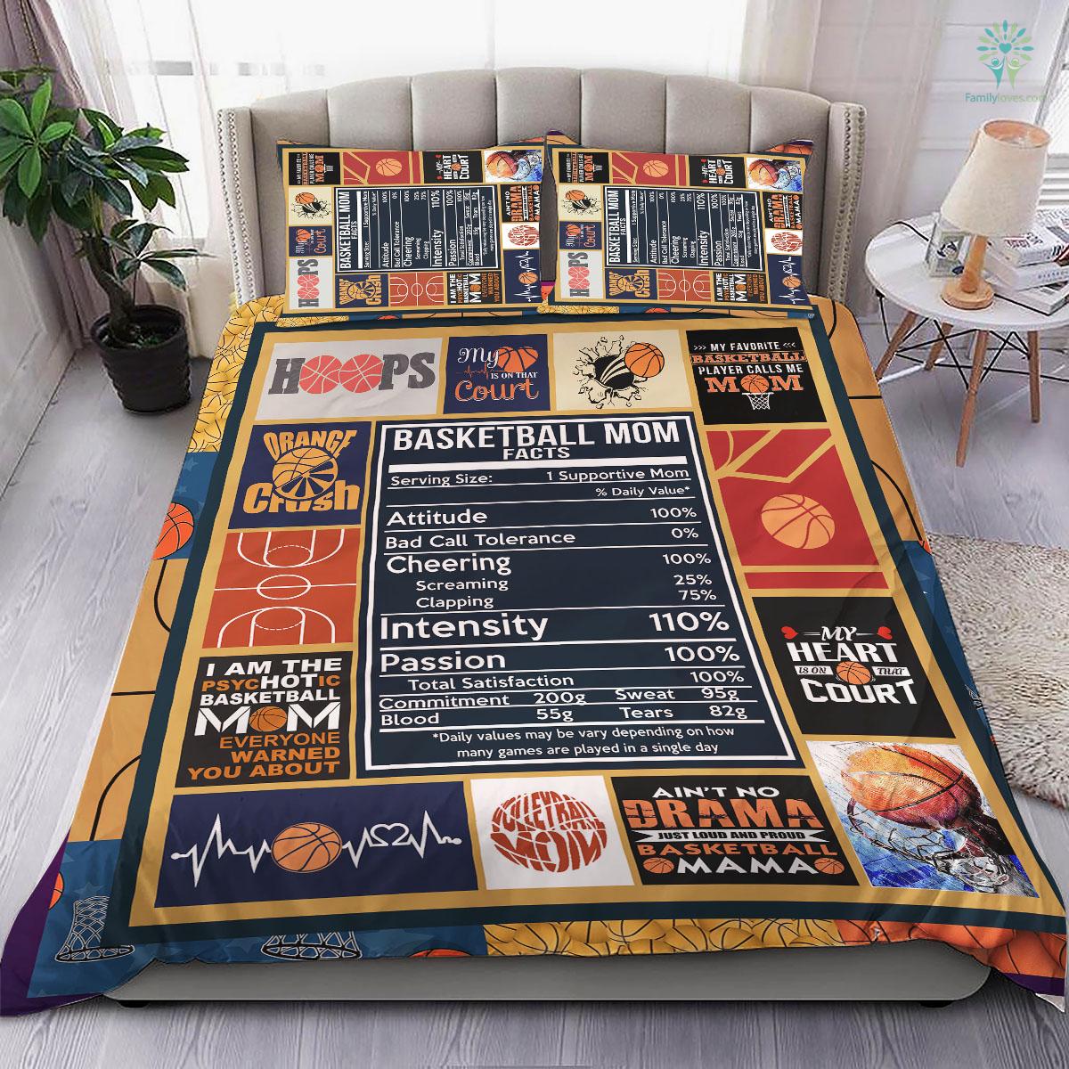 Basketball 3 Bedding Set - Family Loves US Military Veterans Shirts Gifts Ideas