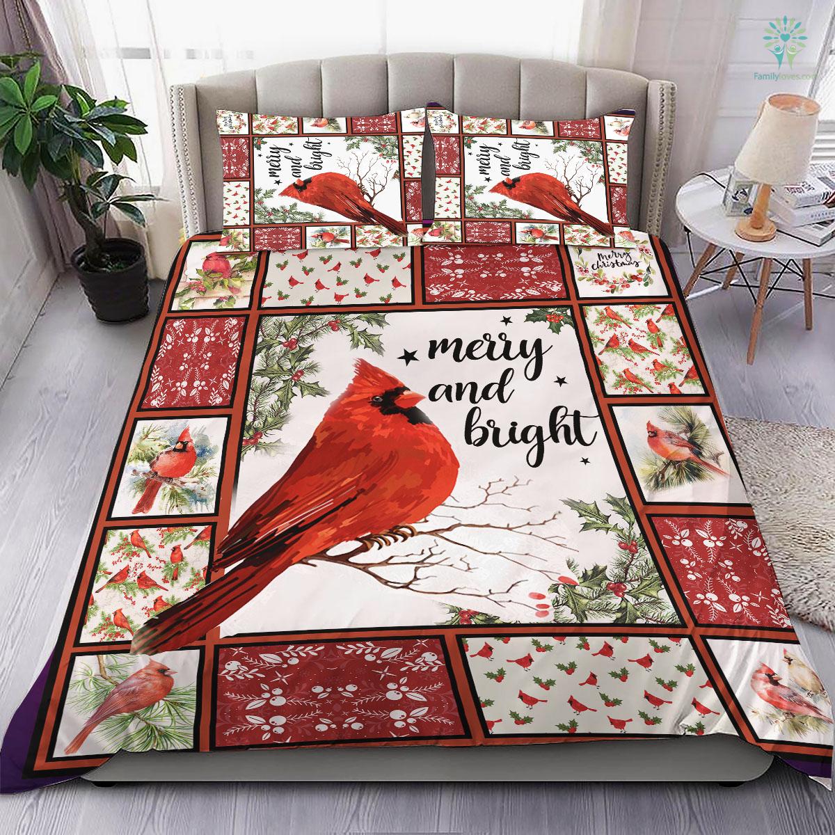 Cardinal Bedding Set - Family Loves US Military Veterans Shirts Gifts Ideas