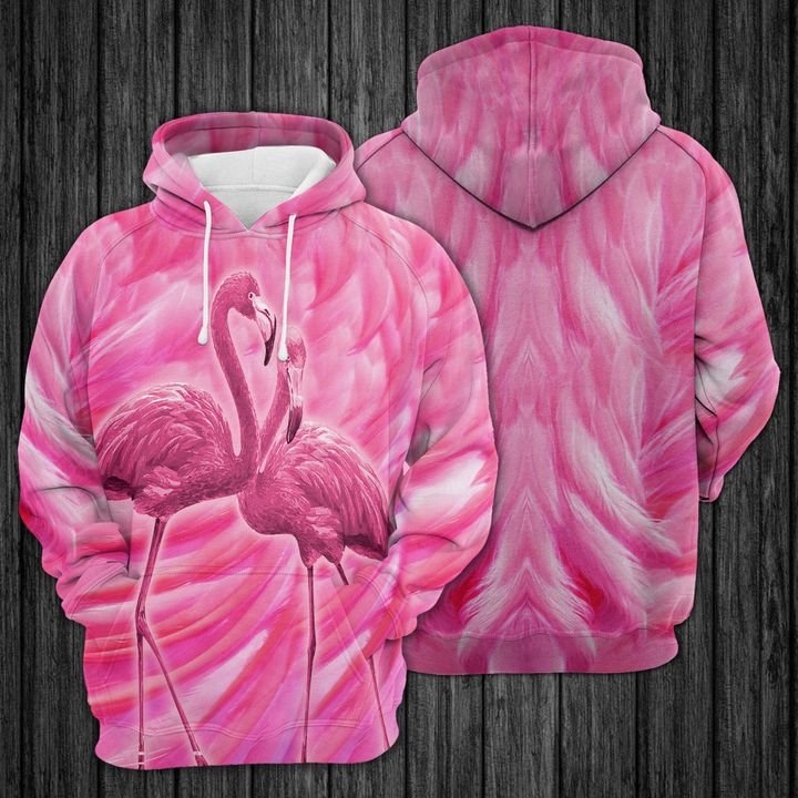 Pink Flamingo 3D Printed HoodieZipper Hoodie