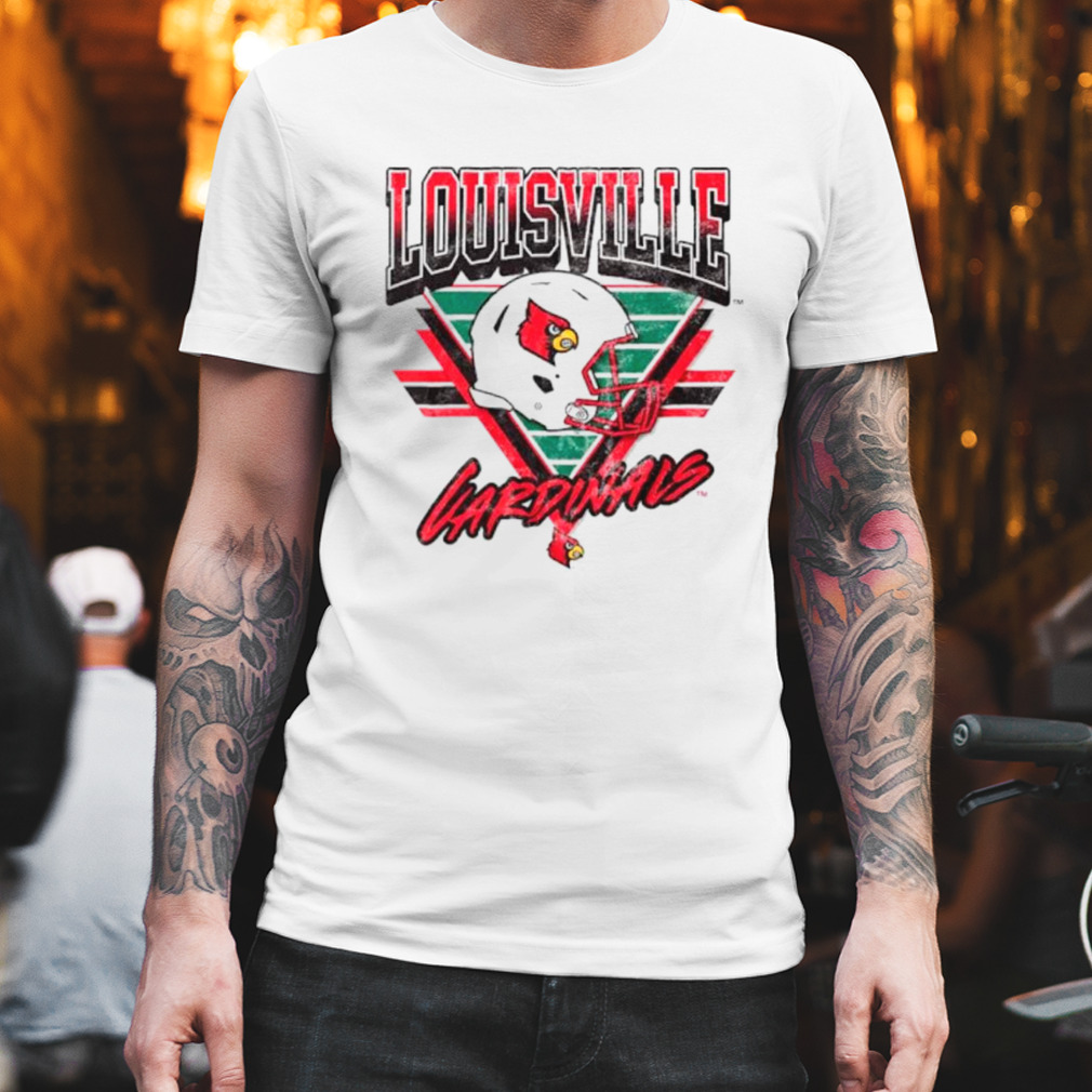 Louisville Cardinals Helmet triangle vintage shirt