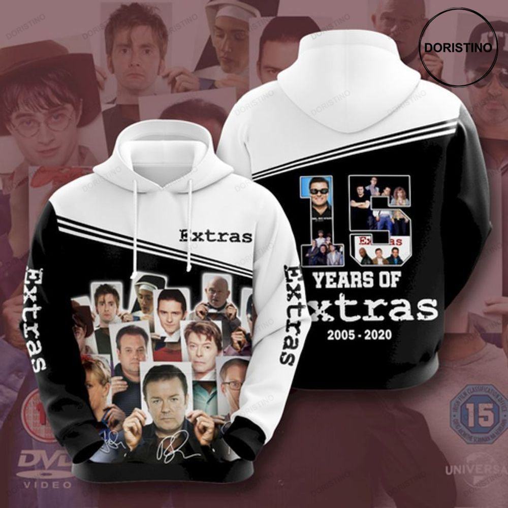 15 Years Of Extras All Over Print Hoodie