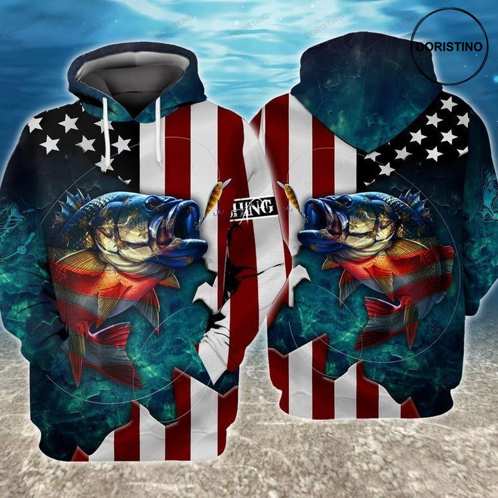 4th Of July Independence Day American Fishing Limited Edition 3d Hoodie