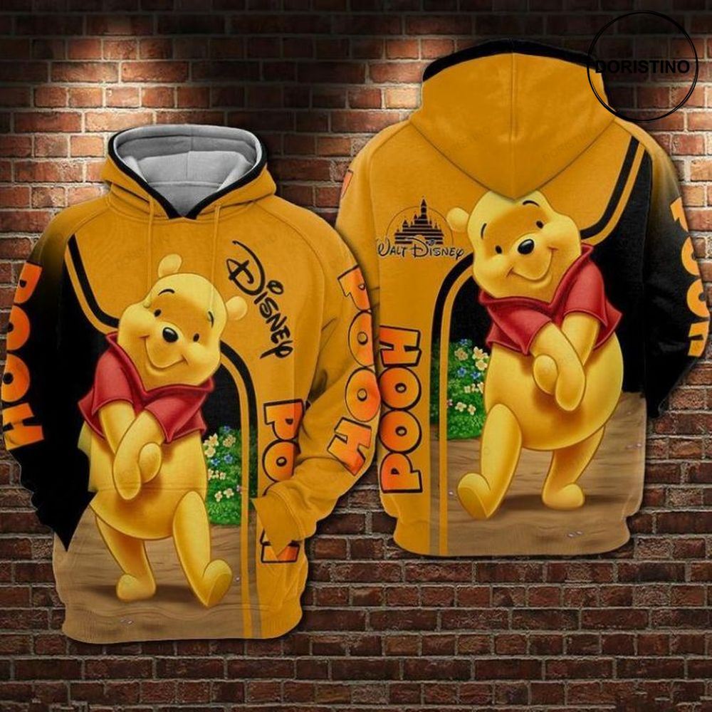 For Winnie The Pooh Lovers Shy V3 All Over Print Hoodie